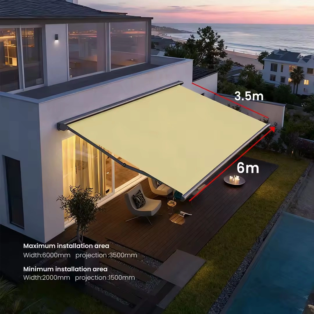Awning installation dimensions reference