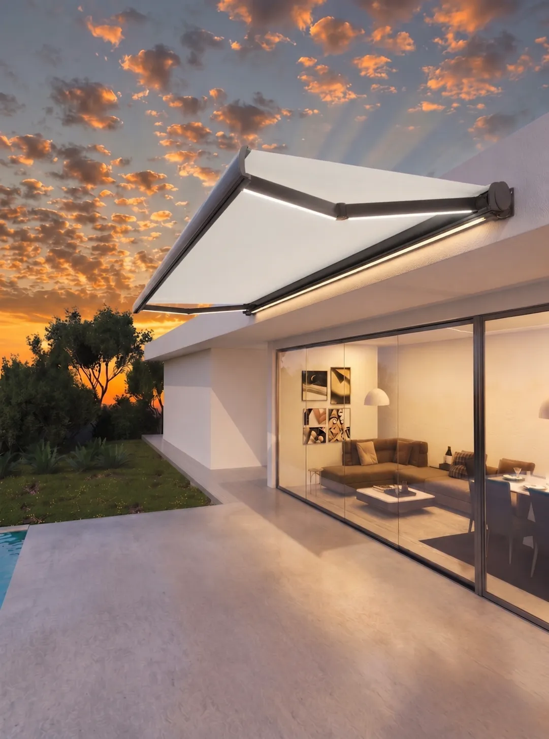 AW01 awning in Soft Off-White