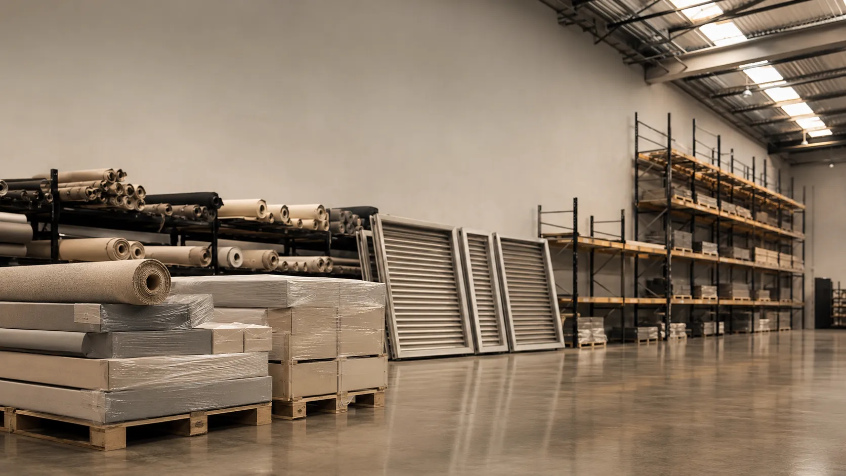 ASG Shading warehouse clearance — pallets and awning stock